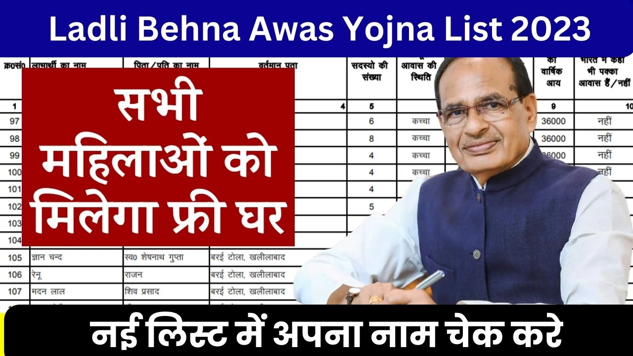 Ladli Behna Awas Yojana List : लाडली बहनों की आवास लिस्ट जारी, लिस्ट में ऐसे देखे अपना नाम